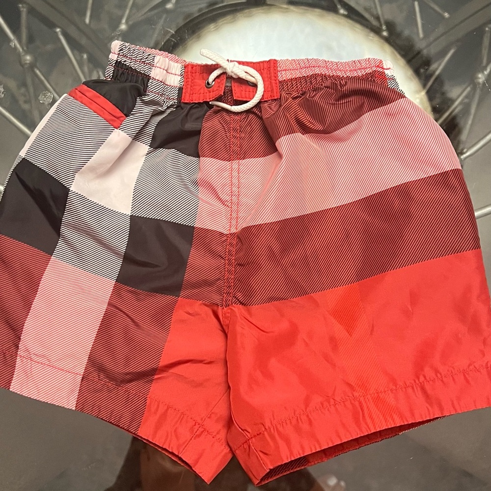 Burberry swim trunks for baby